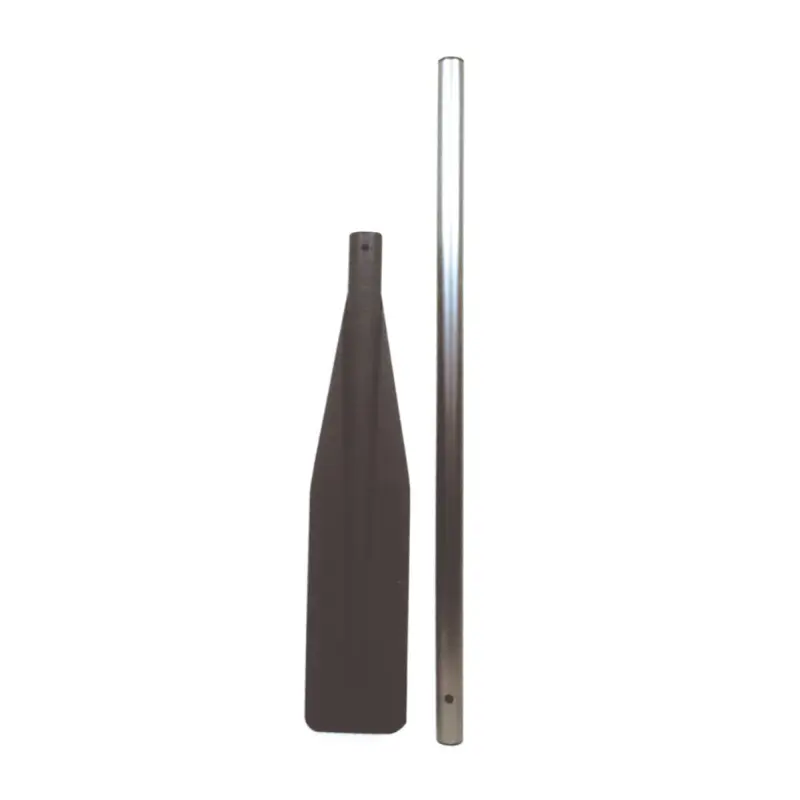 Direttamente Dal Produttore Remo Divisibile in Lega Leggera Anodizzata Ø 35 mm - 150 cm con Pala in ABS Nera per Canotti Pneumatici