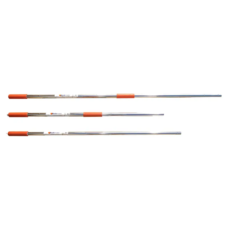 Manico Telescopico in Alluminio Anodizzato Deck Mate da 152 a 274 cm con Bloccaggio Quick-Release e Impugnature Antiscivolo - Ideale per Vela e Nautica Reso Gratuito
