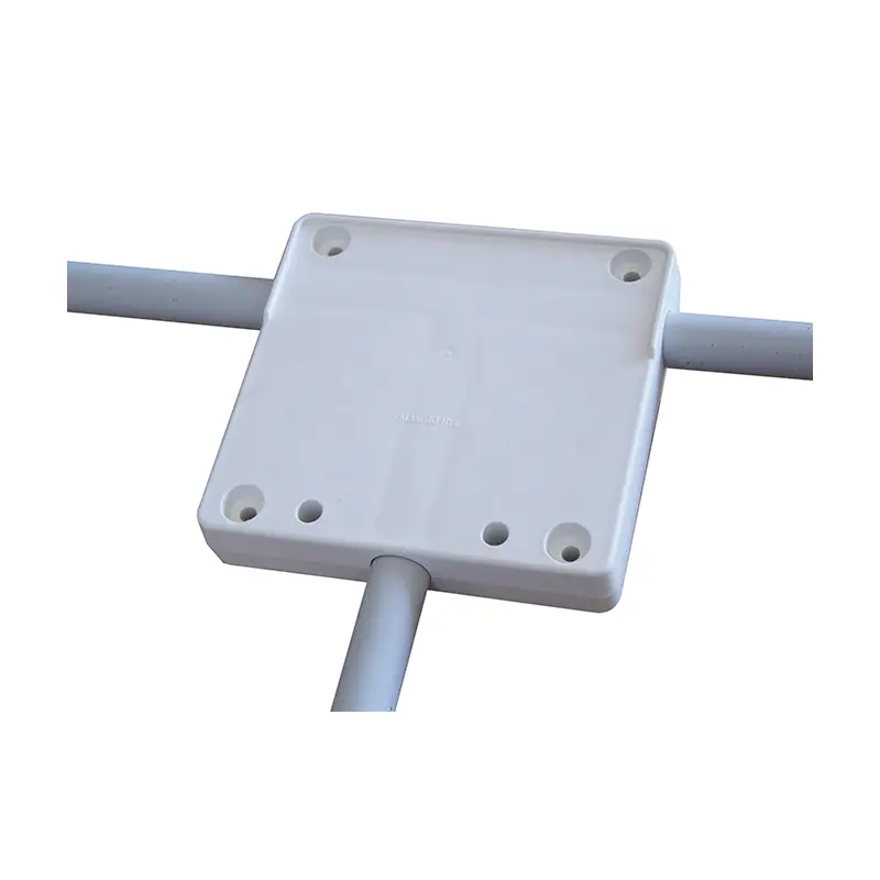 Spedito Oggi Tavoletta Porta Motore in Plastica Bianca Max 10 HP per Tubi Ø 22/25 mm - Dimensioni 175x165 mm, Fissaggio al Pulpito di Poppa