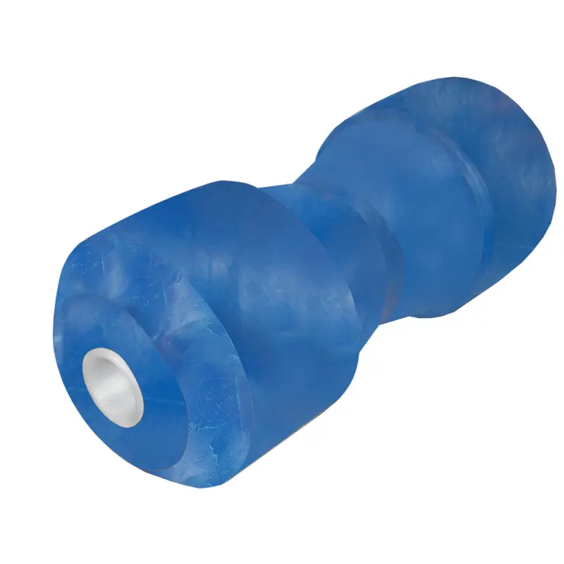 Rullo Centrale Reggi Chiglia con Rullo Laterale Azzurro - Dimensioni Ø 85 x 216 mm, Foro Ø 20 mm Prezzo Basso