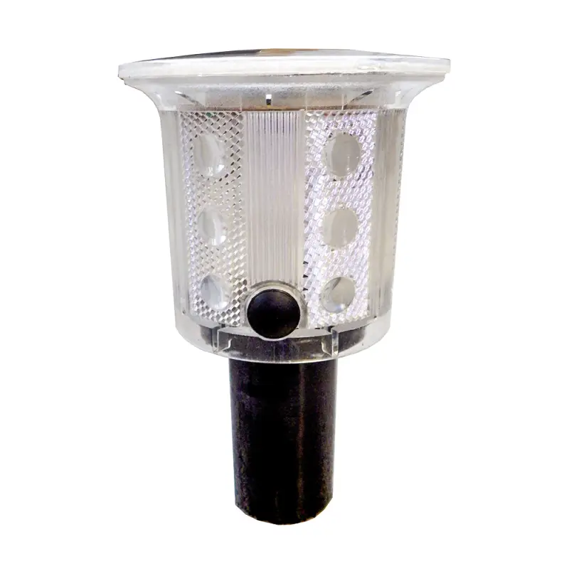 Luce Intermittente Rossa LED ad Alta Visibilità con Pannello Solare - Dimensioni 71x71x135 mm, Non Stagna Solo Oggi