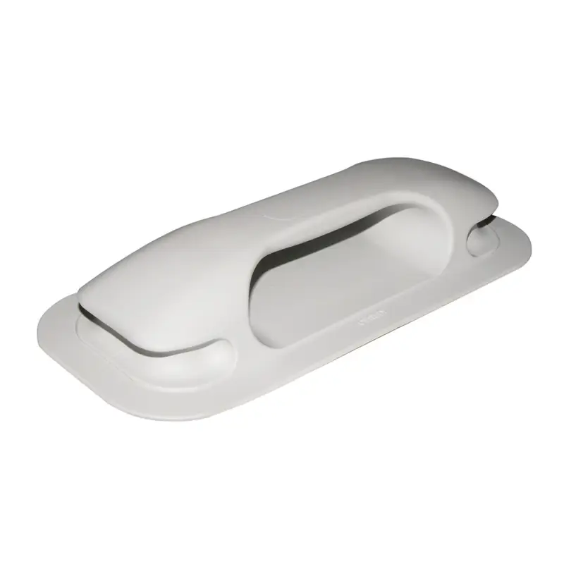 Prezzo Basso Maniglia Grigia RAL 7035 per Nautica - Base per Tienti Beneo in Corda - Dimensioni 240 x 105 x 45 mm