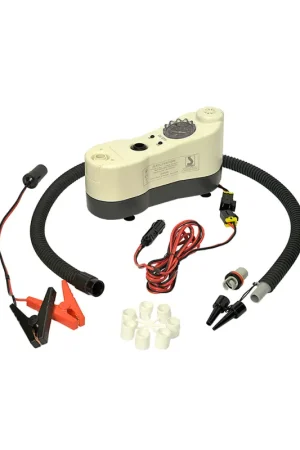 Gonfiatore BTP-2 MIMA per SUP e Nautica - Pressione massima 1,2 bar (18 psi), manometro, stop automatico e raccordi per valvole comuni, con borsa a tracolla. Offerta Limitata