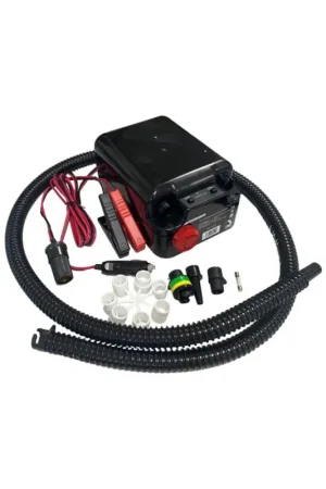 Offerta Del Giorno Gonfiatore Scoprega GE 10-8 - Gonfiatore Sgonfiatore ad Alta Velocità e Pressione Regolabile per Gommoni - 450 lt/min, Stop Automatico, Compatto e Leggero, 12V, 1,9 kg
