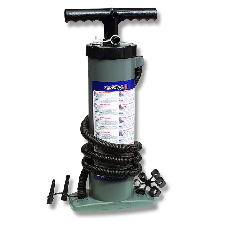 Ultima Occasione Gonfiatore Bravo 6 - Gonfiatore a Mano Doppio Flusso in ABS con Alta Pressione per Nautica, 2500 cc per Flusso Massimo e Sforzo Limitato
