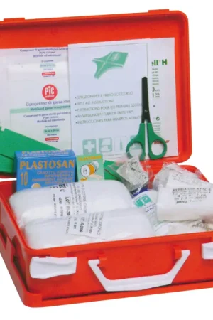 Valigetta Pronto Soccorso Arancio - Kit di Emergenza Stagna per Natanti fino a 10 m con Contenitore a Tenuta Stagna, Completo di Accessori e Istruzioni in 5 Lingue Occasione Imperdibile