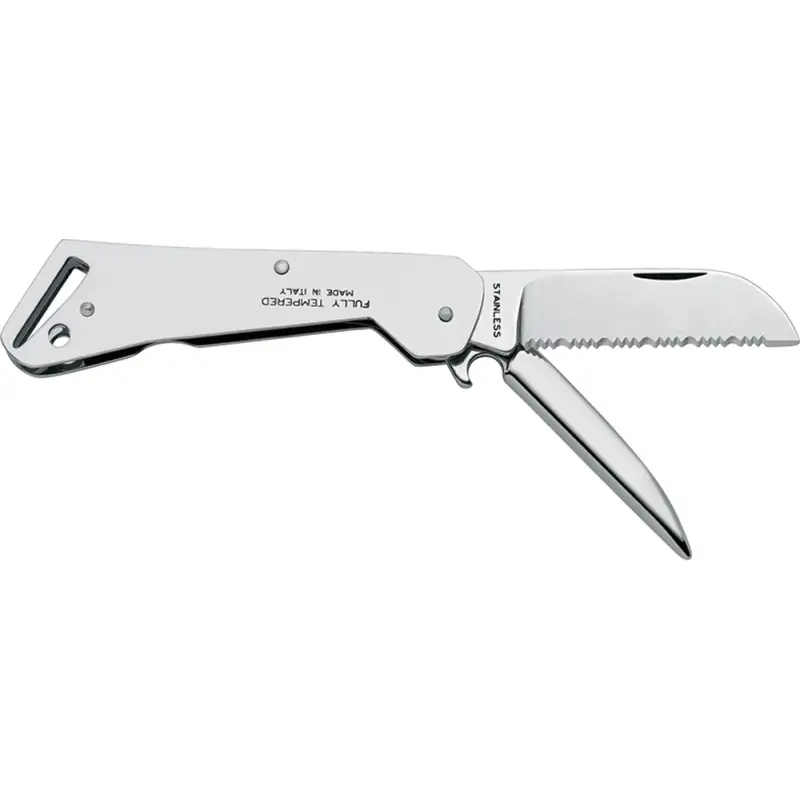 Coltello Multifunzionale in Acciaio Inox 185 mm con Aprigrilli, Punteruolo e Apribottiglie - Strumento Essenziale per la Nautica Compra Adesso