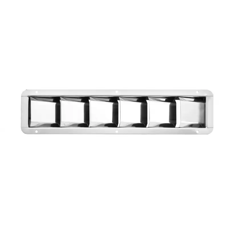 Prezzo Di Fabbrica Presa Aria Inox Lucidato a Specchio - Dimensioni mm. 325x76, Incasso mm. 27 per Barche e Nautica