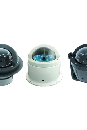 Bussola BA2 Grigia con Staffa - Modello Artica Ø 2'3/4 (70 mm) con Illuminazione, Sospensione Semi-Cardanica e Schermo Antiriflesso Più Venduto