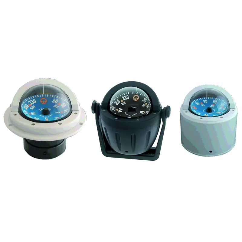 Bussola BZ1 Grigia Ad Incasso - Modello Zenith con Illuminazione 12V e Schermo Antiriflesso per Alta Velocità fino a 25 Nodi Subito Disponibile