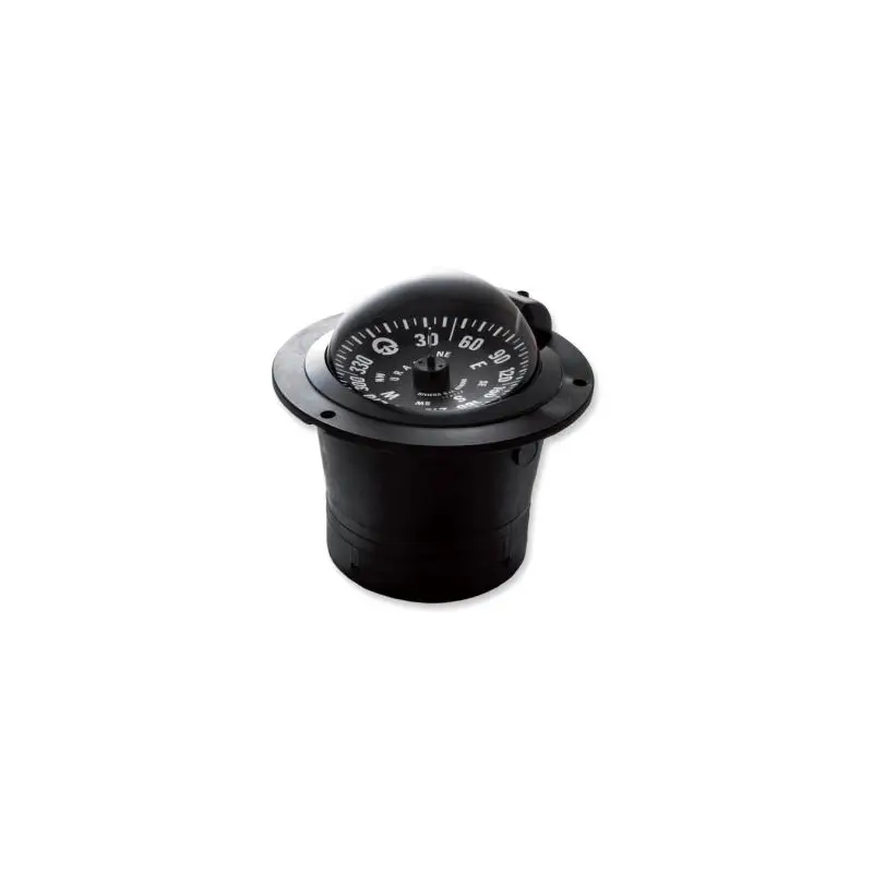 Bussola BU1 Urania Nera - Alta Velocità con Graduazione 2°, Ø 100 mm, Illuminazione 12V e Schermo Antiriflesso per Installazione ad Incasso Promozione