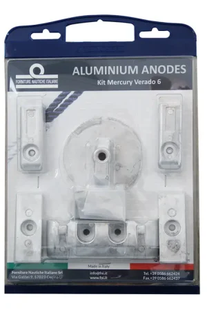 Occasione Kit Anodi in Alluminio Mercury Verado 6 - Protezione e Manutenzione per Motori Nautici