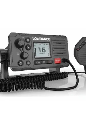 VHF Lowrance Link-6S DSC Nero con GPS - Radio Nautica Professionale con Display LCD e Funzioni Avanzate per Sicurezza in Mare Scelto Dai Clienti