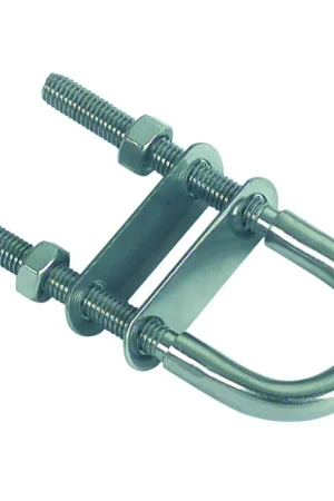Miglior Prezzo Cavallotto Inox 316 Ø 8mm - Cavallotto ad U Inox 316 M8 H 100mm con Piastrine e Dadi per Nautica