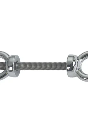 Direttamente Dal Produttore Doppio Golfare in Ottone Ø 8 mm - Golfare per Poppa con Perna Lunga 70 mm - Ideale per Vela e Nautica