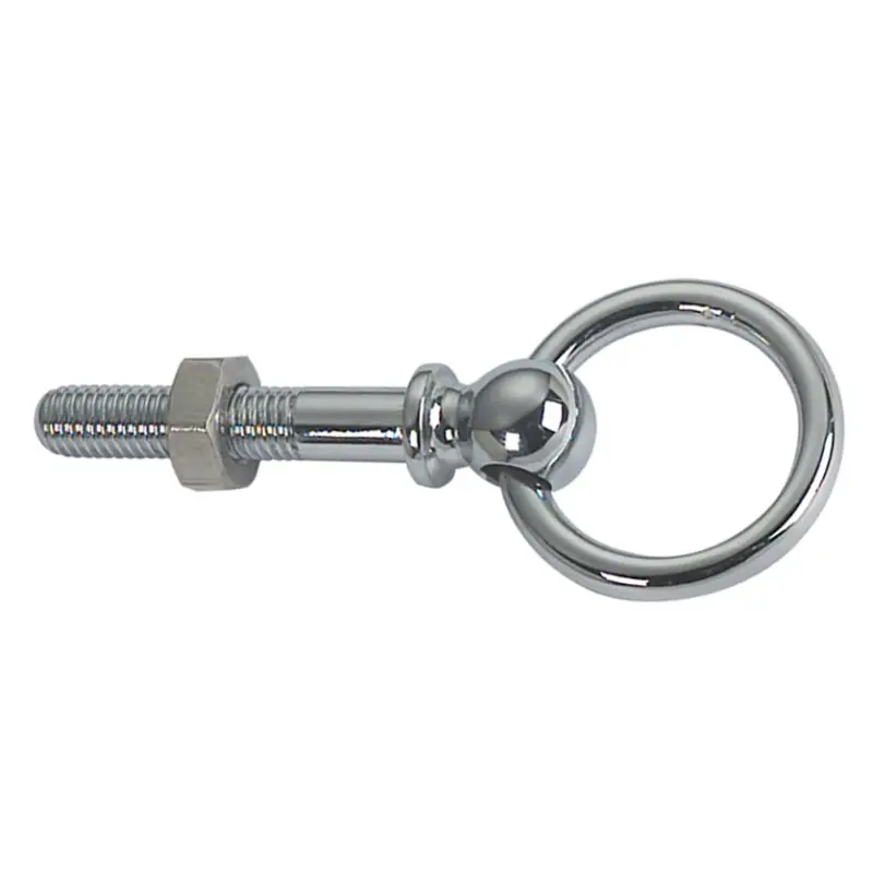 Golfare in Ottone Cromato con Anello - Lunghezza 50 mm, Ø Esterno 45 mm, Perno Ø 10 mm - Perfetto per Vela e Nautica Solo Oggi