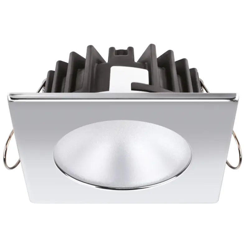 Faretto ad Incasso Blake LP - Faretto Stagno IP 66 con Potente LED 245 Lumen e Cornice in Acciaio Inossidabile AISI 316 Lucido per Nautica Prezzo Scontato