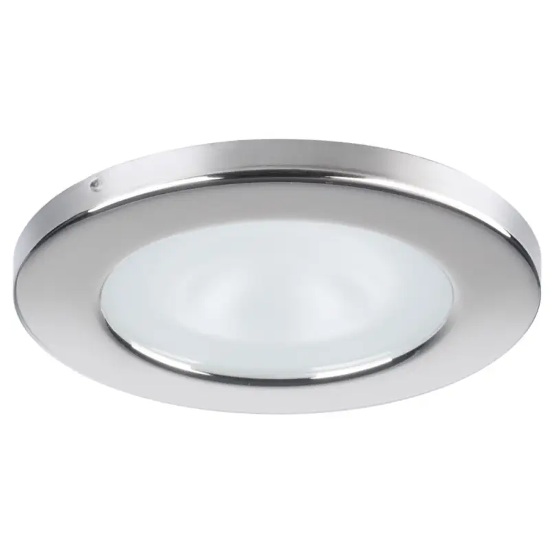 Compra Oggi Stesso Faretto Ad Incasso Chiara 4W - Faretto Stagno IP65 con Cornice in Acciaio Inox AISI 316 Lucido e Luce Bianca Calda (252 Lumen) per Barche e Nautica