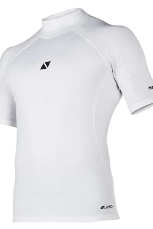 Maglia in Lycra Cube Rashvest Maniche Corte Magic Marine - Protezione UV 50+ e Collo Alto per Vela e Nautica Professionale