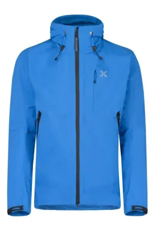 Reso Gratuito Giacca Sail Montura in Gore-Tex® Active - Impermeabile, Traspirante e Antivento per Sport All'Aperto - Colore Azzurro