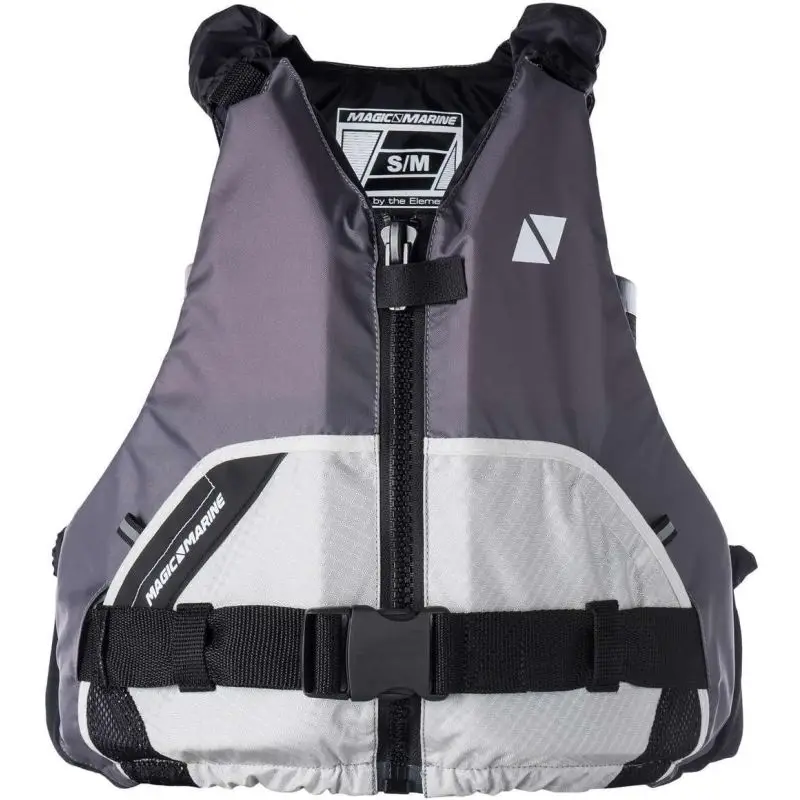 Aiuto al galleggiamento Wave con cerniera anteriore GRIGIO taglia XS/S - 30-40 kg Magic Marine per Vela e Nautica Nuova Collezione