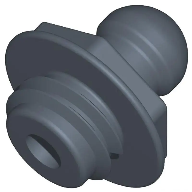Subito Disponibile Perno Filettato Corto/Corto con Pallina Standard in Nylon PA6 - Fissaggio Invisibile per Pannelli in Legno, Metallo e Resina - Facile Installazione con Attrezzi Comuni