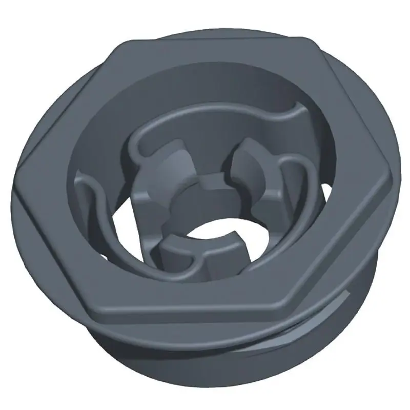 Clip autoallineante 25 mm per fissaggio invisibile in nylon PA6 - Facile installazione su legno, metallo e resina Non Perdere