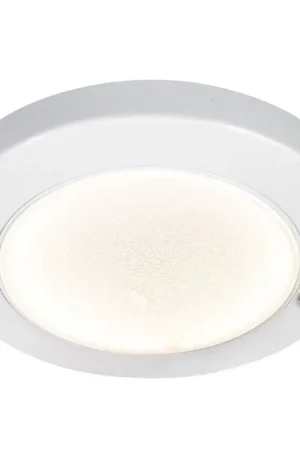 Plafoniera ABS Saturn LED bianca a filo per barche - Illuminazione nautica elegante e durevole con lente in policarbonato satinato Bestseller