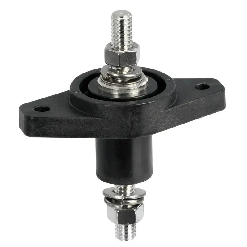 Occasione Imperdibile Nodo di derivazione/giunzione cavi Maxi nero per alte prestazioni nautiche - Base in nylon/fibra vetro e componenti in acciaio inox per alti amperaggi