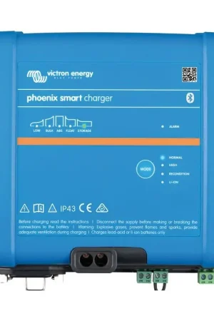 Vendita Finale Caricabatterie VICTRON Phoenix Smart 24/16(1+1) con Bluetooth - Ricarica Efficiente per Batterie Nautiche e Avviamento con Monitoraggio tramite App e Tecnologia a 5 Fasi