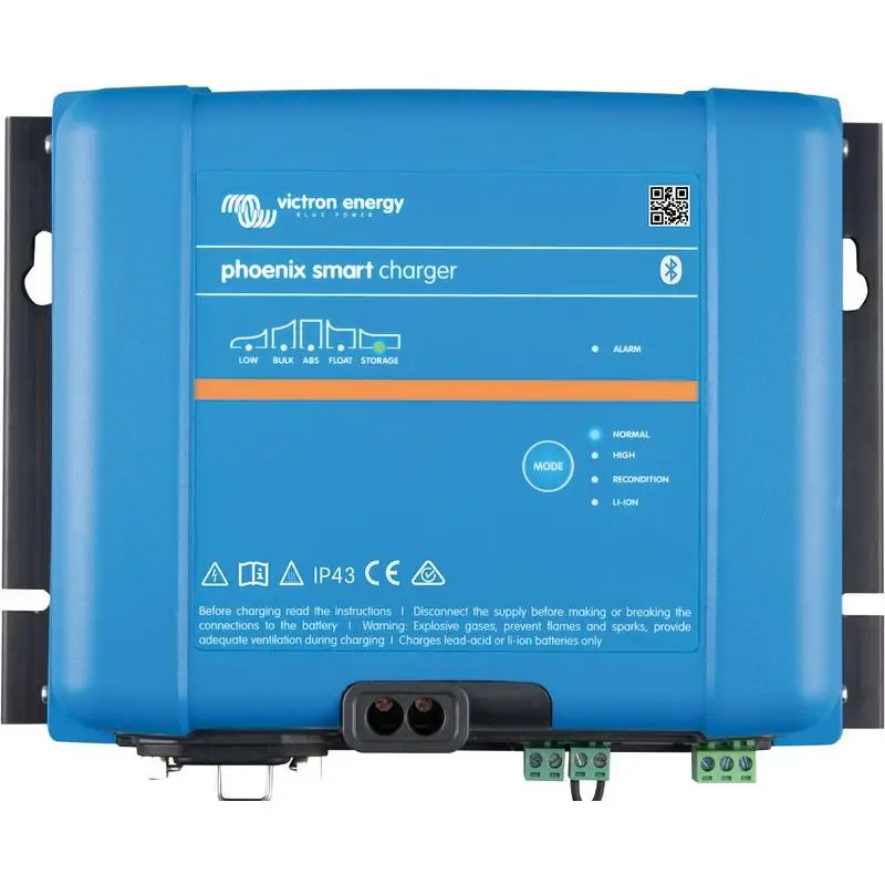 Ultime Pezzi Caricabatterie VICTRON Phoenix Smart 24/25(3) 230V - Caricamento avanzato e monitoraggio Bluetooth per barche e nautica con protezione da sovratensioni e modalità accumulo.