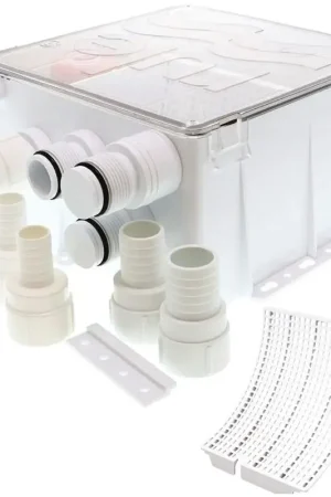 Di Tendenza Kit Rule Scarico Doccia 12V con Vaschetta Filtro e Pompa Automatica per Acque Grigie - Soluzione Efficiente per Imbarcazioni