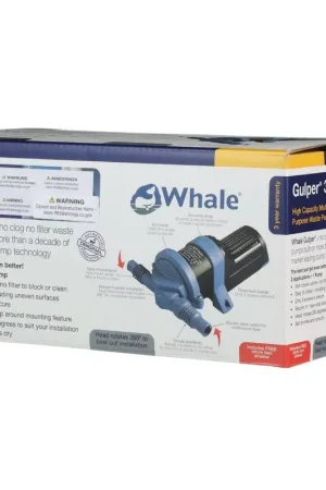 Non Perdere Pompa Whale Gulper 320 12V Retail - Elevata Portata e Installazione Semplificata per Nautica