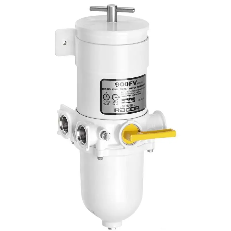 Filtro Racor Metallico 900MAM per Motori Nautici - Separatore Acqua/Carburante, 10 Micron, Omologato Marine UL Nuovo Arrivo