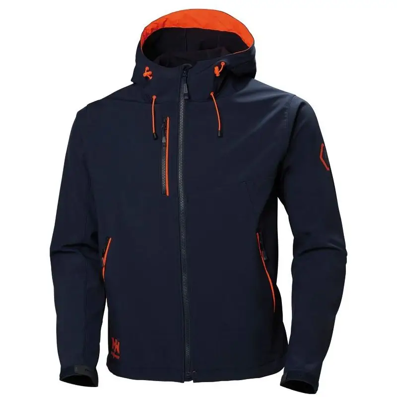 Ultimissimo Modello Giacca Softshell Impermeabile Helly Hansen Chelsea Evo con Cappuccio Regolabile - Blu Navy - Taglia XL