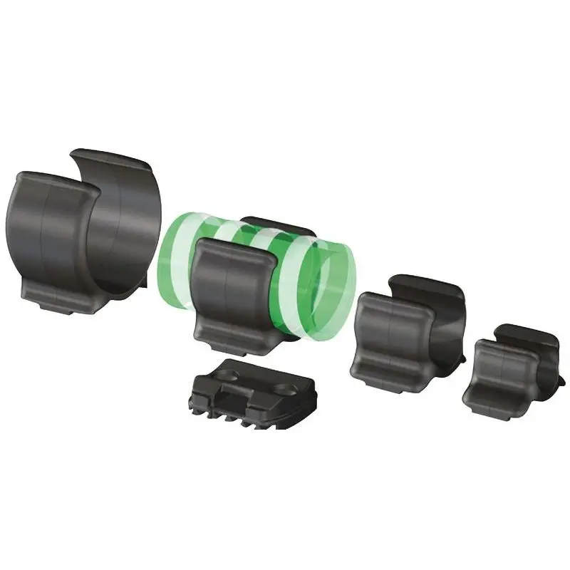 Popolare Clip Ferma Oggetti TRU DESIGN 20-27 mm - Confezione da 5 Pz - Base in Nylon e Resina Acetalica per Nautica