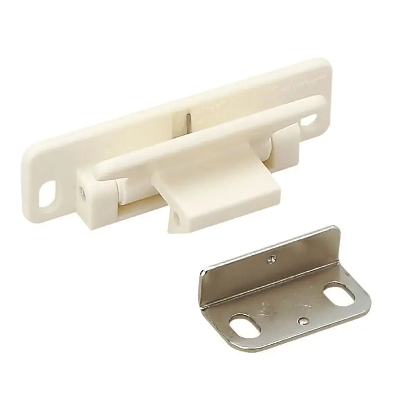 Soddisfatti O Rimborsati Scrocco a leva a scatto bianco in poliammide Sugatsune per antine senza pomoli o maniglie, regolabile ± 1,5 mm orizzontale e verticale
