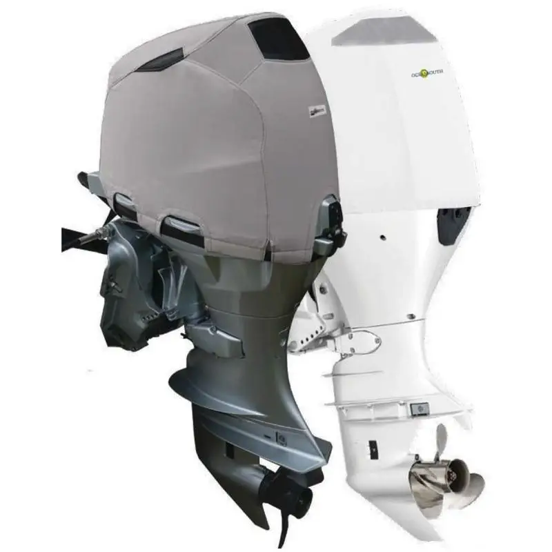 Spedizione Espresso Coprimotore Oceansouth sagomato grigio per Honda 40/50 HP - Protezione per storage all'aperto