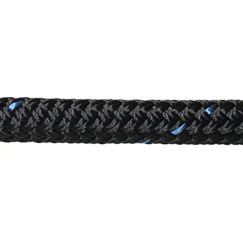 Cima Marlow Blue Ocean 14mm - 9m Nera con Asola - Cima Eco-Friendly in Poliestere Riciclato per Vela e Nautica Prezzo Scontato