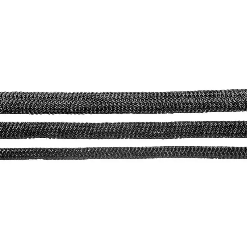 Professionale Doppia Treccia Megayacht mm 32 Nera in Poliestere Alta Tenacità - Morbidezza e Resistenza per Nautica e Vela - Vendita a Bobina