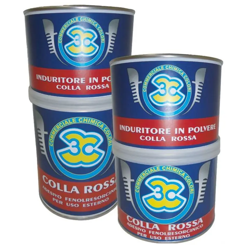 Colla Marina Rossa 500g - Colla Potente per Legno, Resina, Poliestere e Metalli - Ideale per Riparazioni Nautiche e Progetti di Vela Pagamento Sicuro