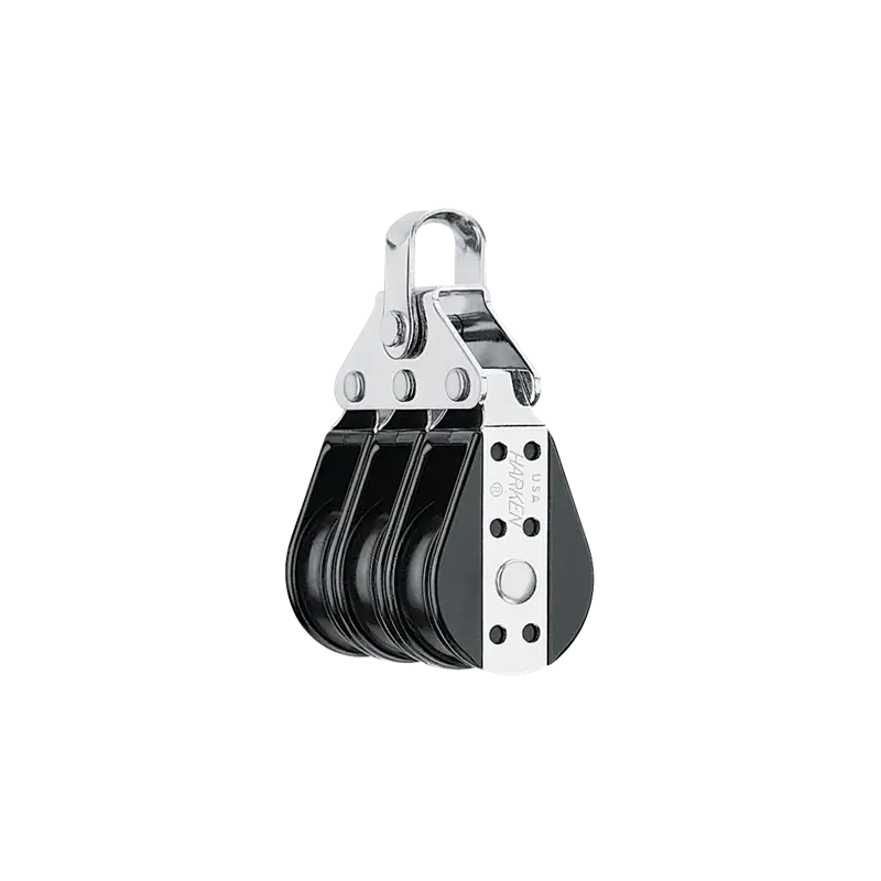 Bozzello Big Bullet 38 mm Triplo Harken - Bozzello a Basso Attrito Compatto e Leggero per Manovre Nautiche, Ideale per Carichi Elevati e Leggeri Prezzo Di Fabbrica
