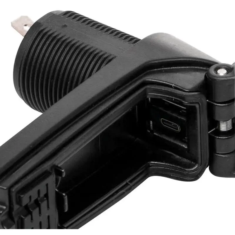 Professionale Presa doppia USB ROKK Charge Pro impermeabile a ricarica rapida per barche, ricarica simultanea di due dispositivi con profilo ultra basso per la navigazione.