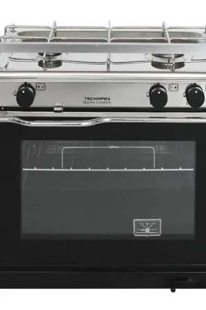 Offerta Cucina Nautica TECHIMPEX XL2/XL3: Forno Spazioso con Piano Cottura Ampliato, Supporto Cardanico e Termocoppie di Sicurezza per la Vela e la Nautica
