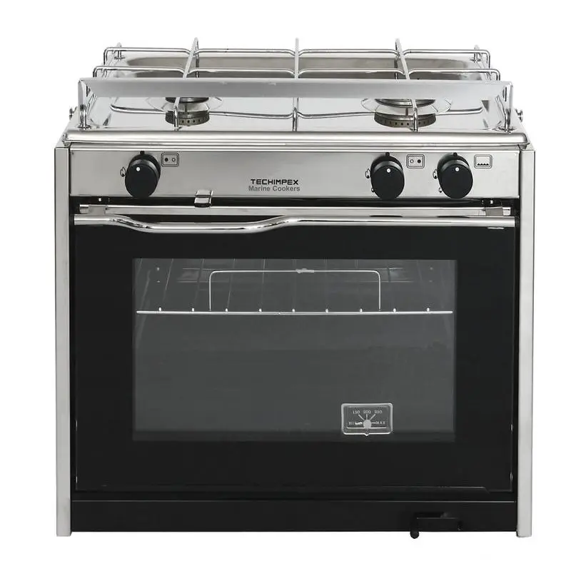 Offerta Cucina Nautica TECHIMPEX XL2/XL3: Forno Spazioso con Piano Cottura Ampliato, Supporto Cardanico e Termocoppie di Sicurezza per la Vela e la Nautica