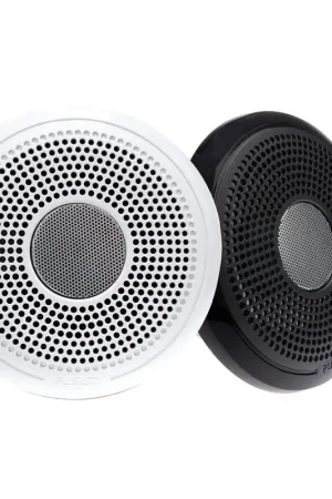 Spedizione Espresso Coppia di Altoparlanti Fusion XS-F40CWB da 4'' con Griglia Bianca/Nera - Acustica ad Alte Prestazioni per Ambienti Nautici