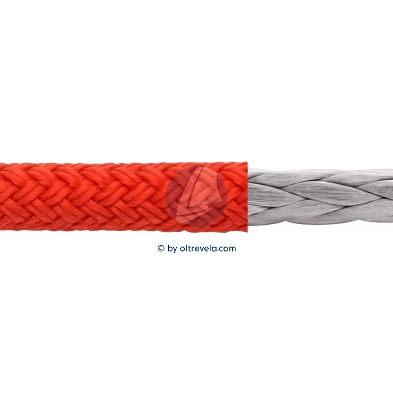 Solo Oggi Bobina 100 metri doppia treccia Dyneema SOFTGRIP alta tenacità Ø8mm rosso