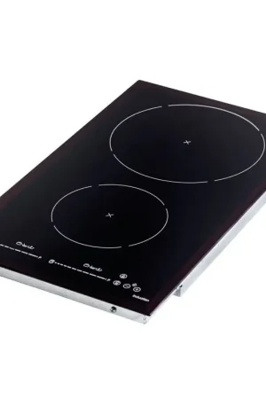 Direttamente Dal Produttore Piano Cottura ad Induzione per Barche 2 Fuochi - Alta Efficienza, Riscaldamento Rapido, Vetro Ceramico da 4 mm, Installazione Veloce e Blocco Sicurezza Bambini