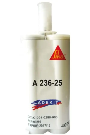 Sika ADEKIT A236-25 Adesivo Bicomponente Nero 400 ml per Incollaggio Strutturale in Nautica - Resistente a Vibrazioni e Impatti, Ideale per Scafo/Coperta e Parti Metalliche Prezzo Scontato