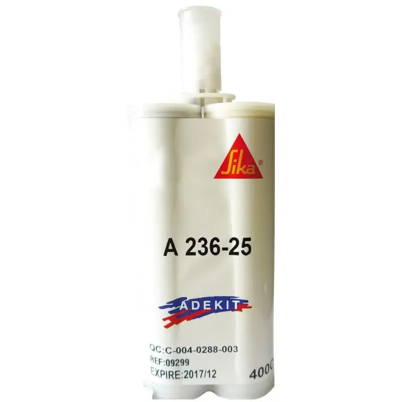 Sika ADEKIT A236-25 Adesivo Bicomponente Nero 400 ml per Incollaggio Strutturale in Nautica - Resistente a Vibrazioni e Impatti, Ideale per Scafo/Coperta e Parti Metalliche Prezzo Scontato